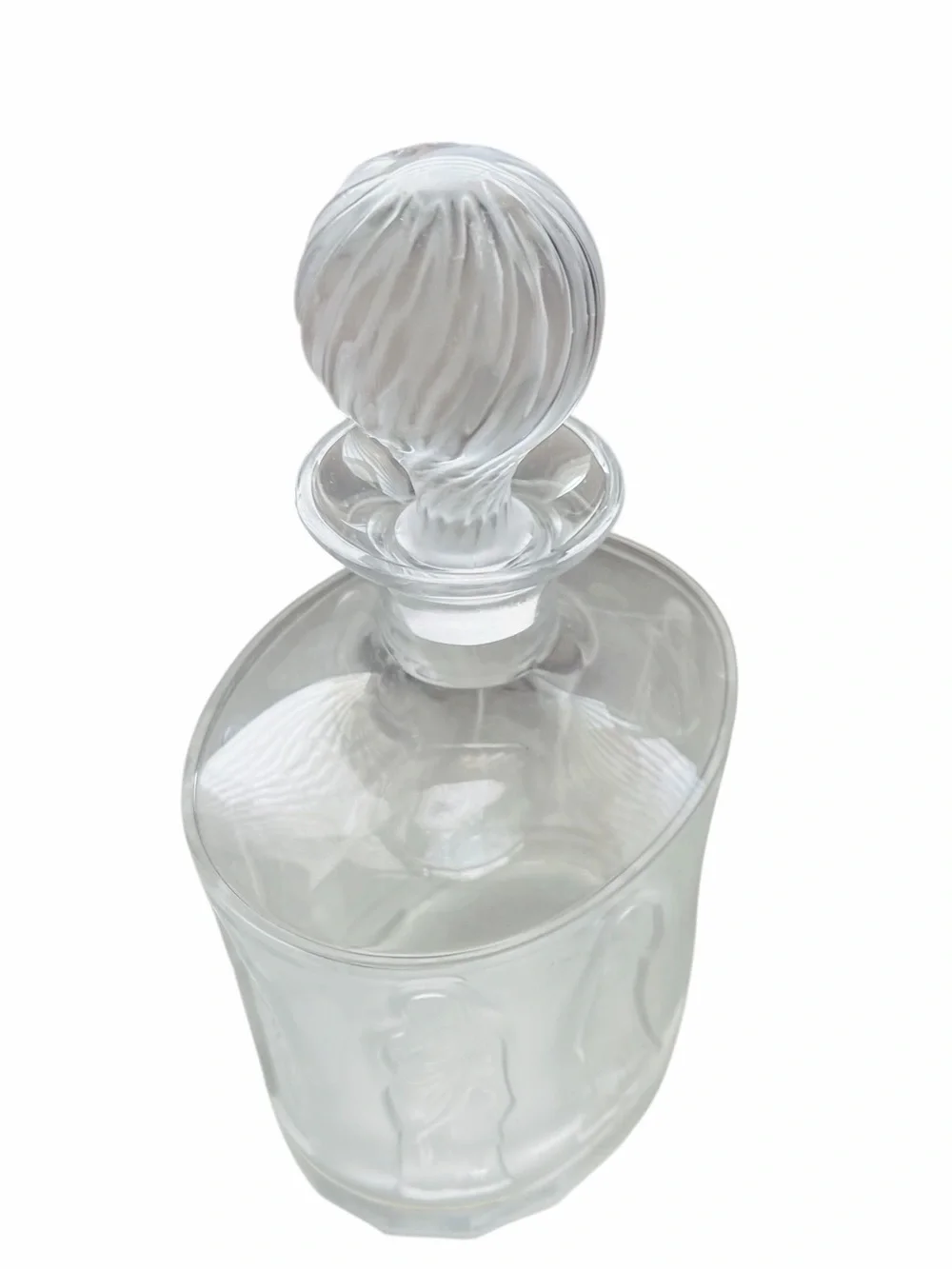 Vintage Lalique Femmes Crystal Decanter with Stopper